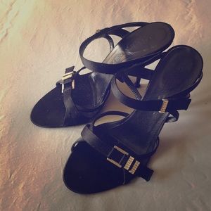 Stunning satin Givenchy evening sandals